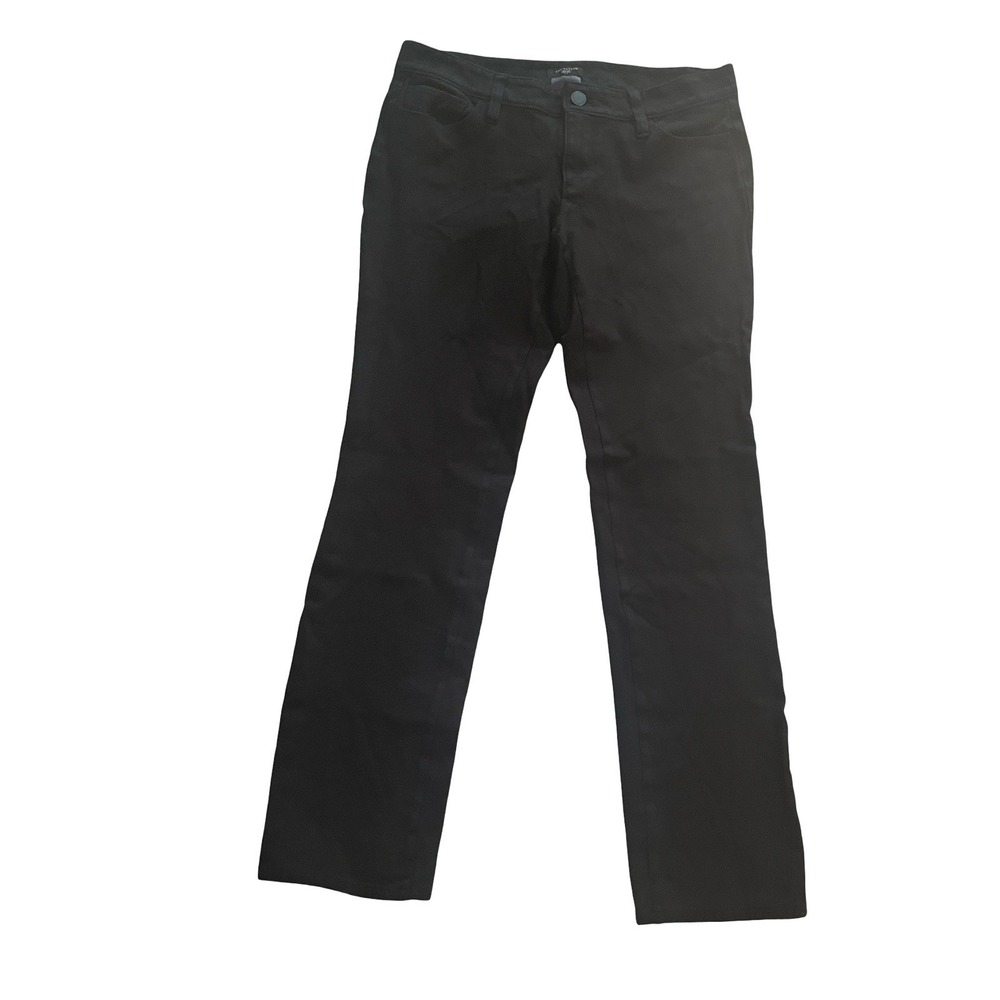 Ann Taylor Women's Size 6P Modern Black Knit Jeans Skinny Capsule Pockets